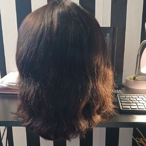 Natural Color 100% Human Hair 12in Wig